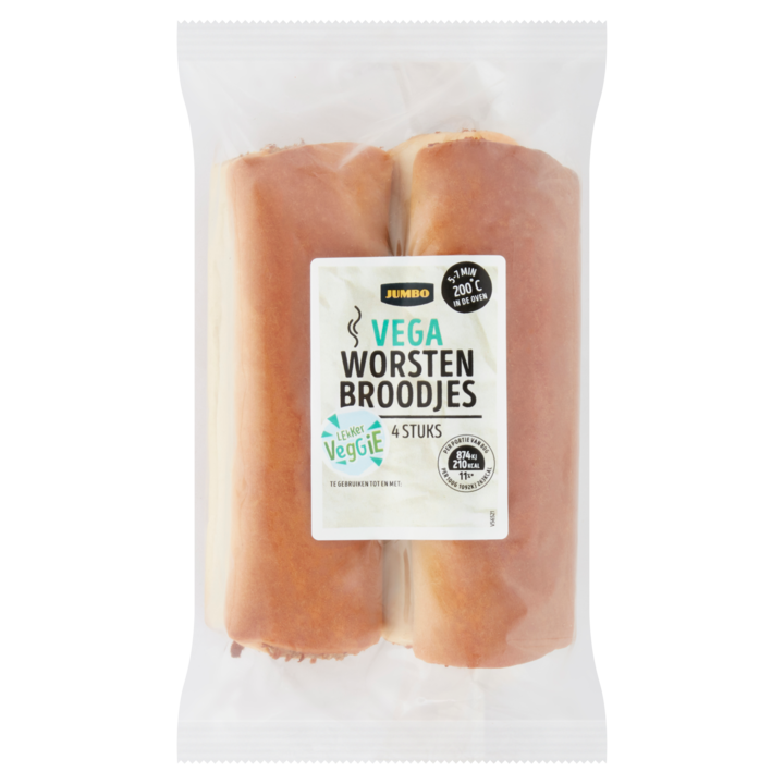 Jumbo - Vega Worstenbroodjes - 4 Stuks