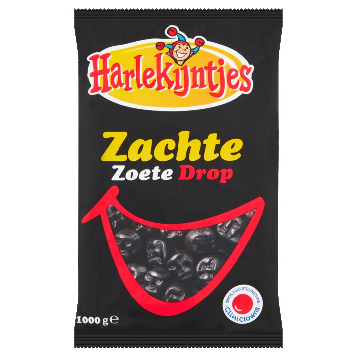 Harlekijntjes Zachte Zoete Drop 1000g