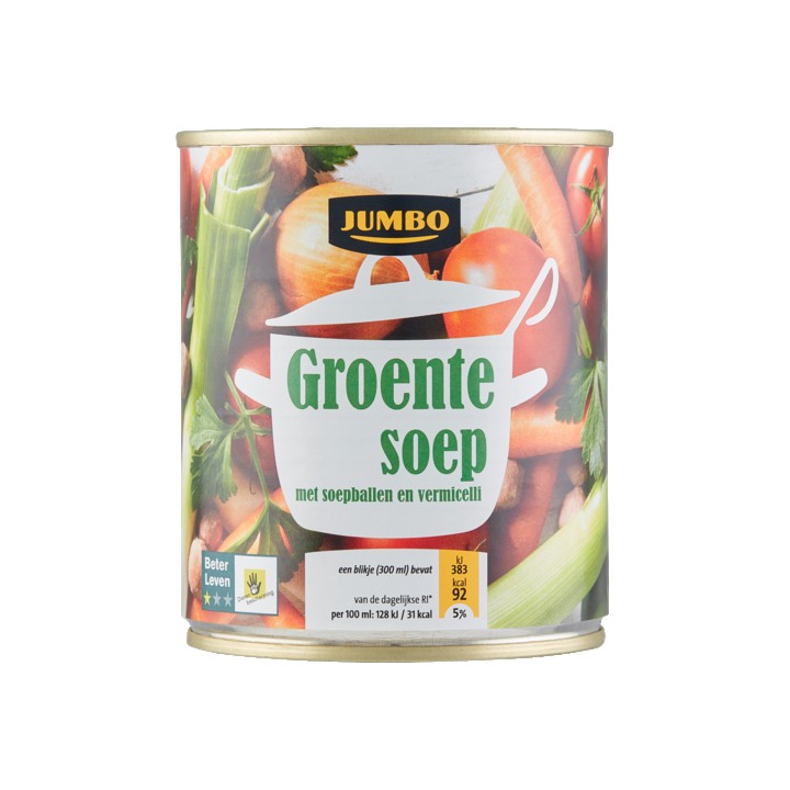 Jumbo Groentesoep met Soepballen en Vermicelli 300ml