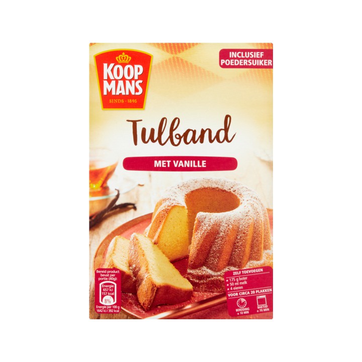 Koopmans Tulband met Vanille 465g