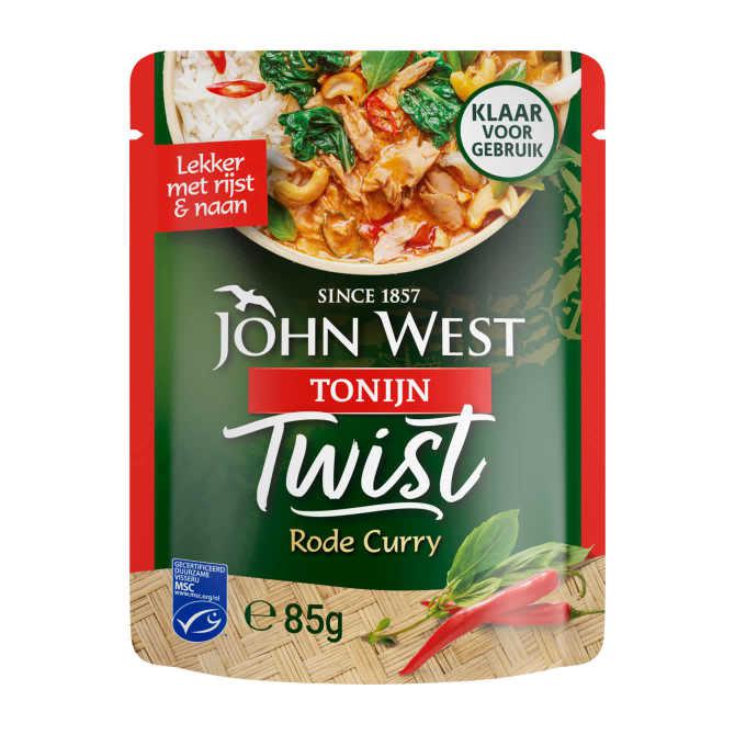 John West Tonijn twist rode curry