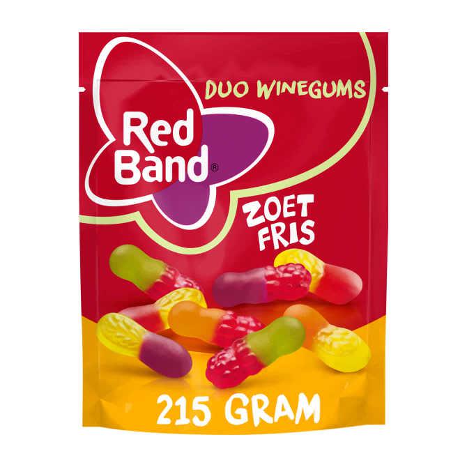 Red band Duo winegum zoet fris snoep