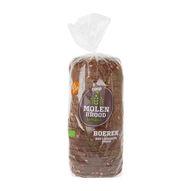 Molenbrood bio meergranen bruin heel