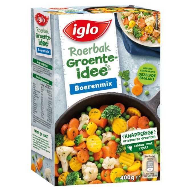 Iglo Roerbak groente-idee boerenmix | Nederland Life Iglo Roerbak groente-idee boerenmix