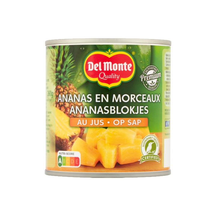 Del Monte Ananasblokjes op Sap 435g