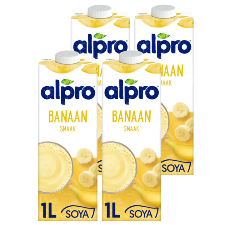 Alpro Sojadrink Banaan Houdbaar 4 x 1L