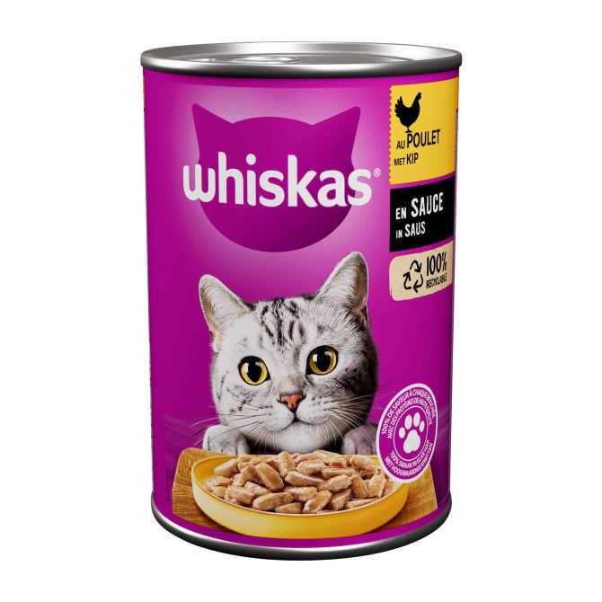 Whiskas in saus kattennatvoer kip blik