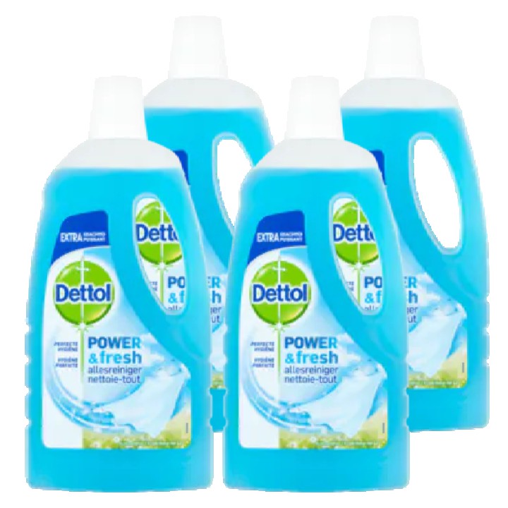 Dettol Power &amp;amp; Fresh Allesreiniger Katoenfris 4 x 1L