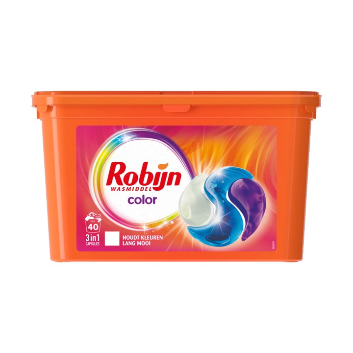 Robijn 3-in-1 Wascapsules Color 40 wasbeurten