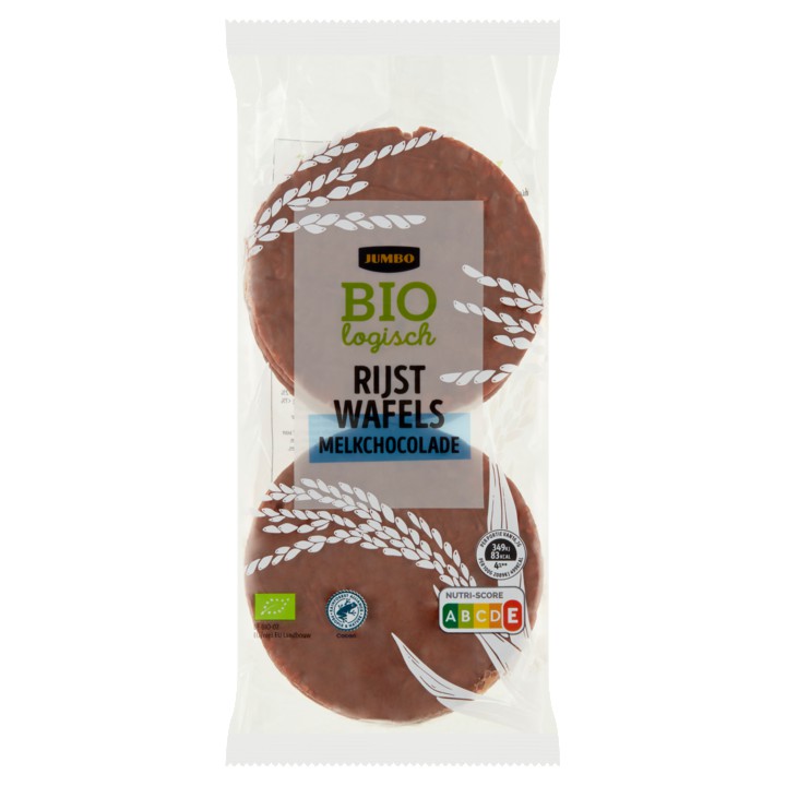 Jumbo Biologisch Rijstwafels Melkchocolade 100g