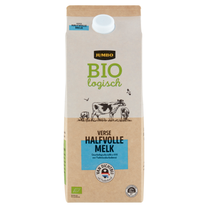 Jumbo Biologisch Verse Halfvolle Melk 1, 5L