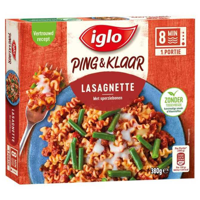 Iglo Ping &amp; klaar lasagnette