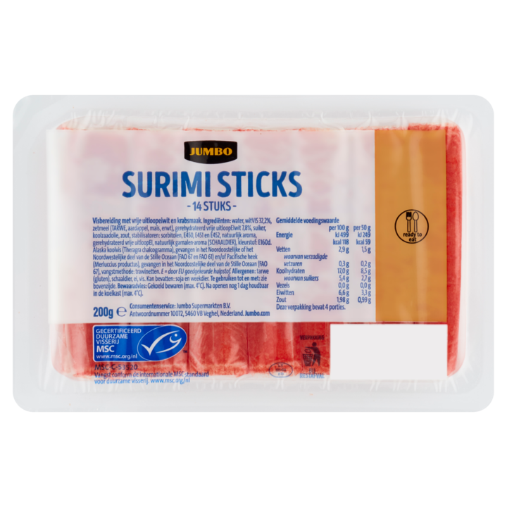 Jumbo Surimi Sticks 200g