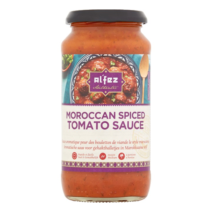 Al&amp;#x27;fez Authentic Aromatische Saus voor Gehaktballetjes in Marokkaanse Stijl 450g