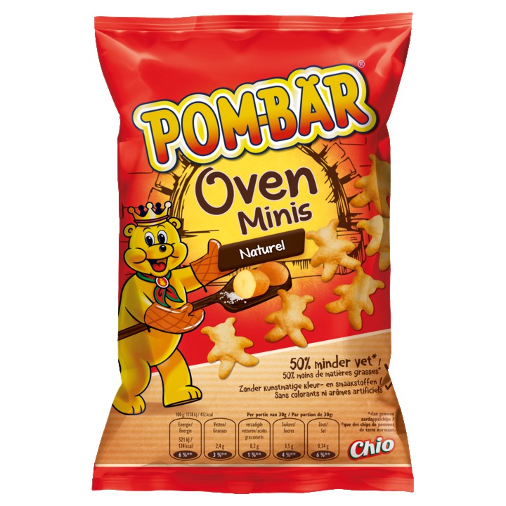 POM-B&amp;Auml;R Oven Minis Naturel 80g