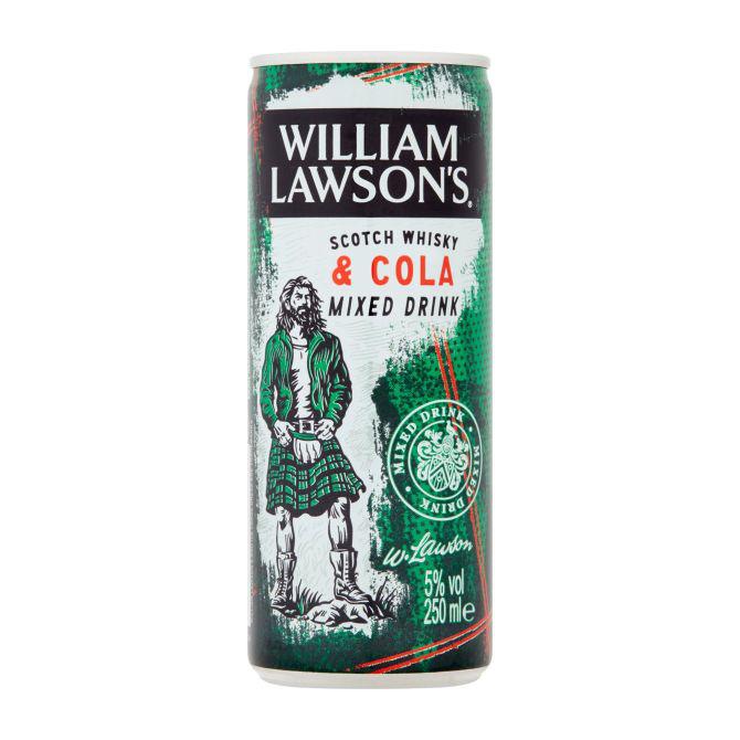 William Lawson&#039;s Scotch whisky &amp; cola blik