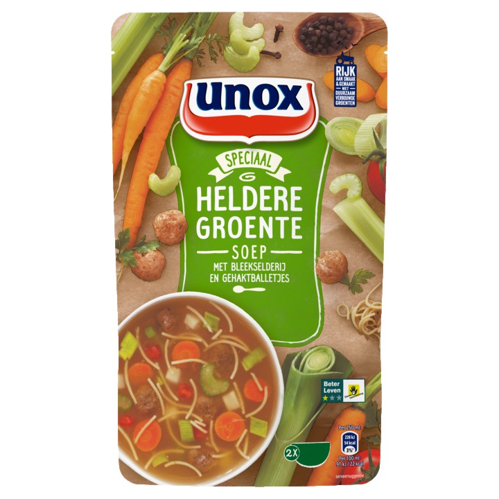 Unox Soep In Zak Groentesoep 570ml