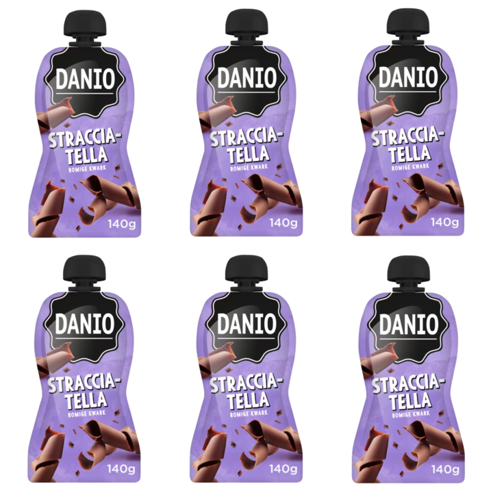 Danio Knijpzakje Stracciatella 6 x 140g