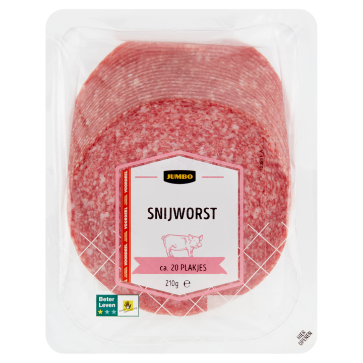 Jumbo Snijworst Voordeelverpakking 210g