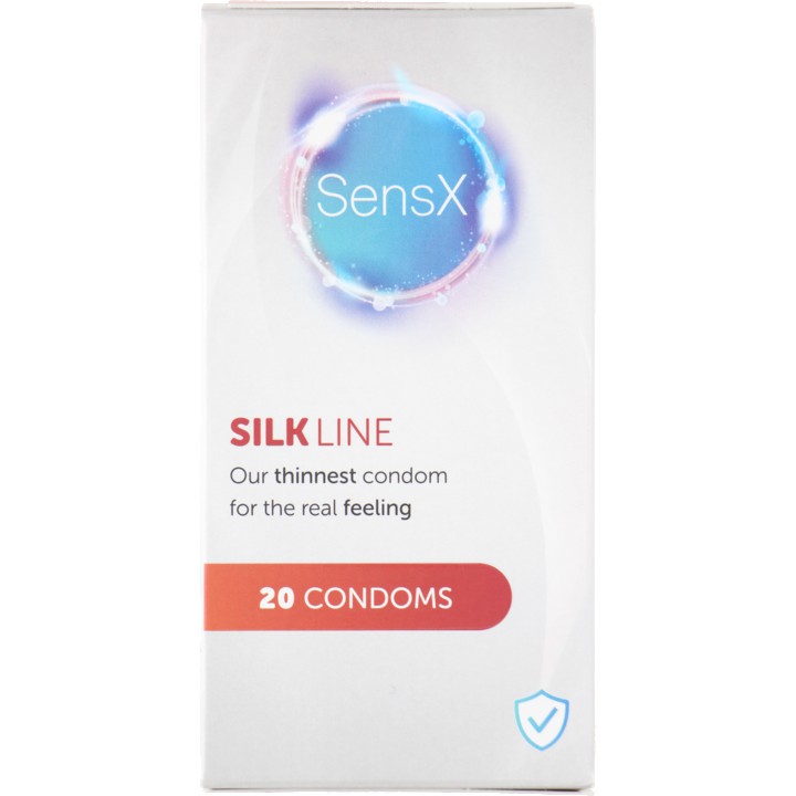 Sensx Silk Line condooms, 20 stuks