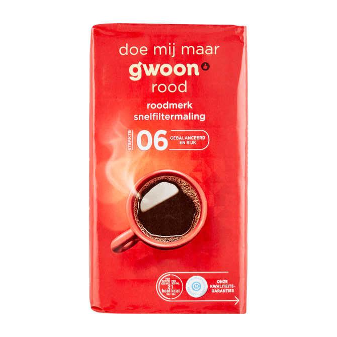 g&#039;woon Snelfilter koffie rood