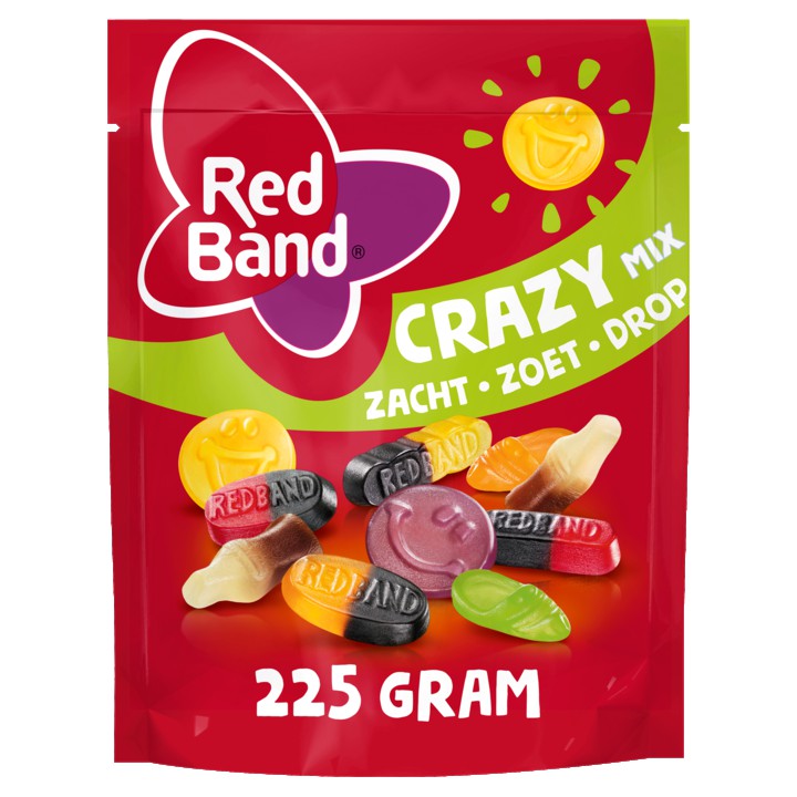 Red Band Snoepmix Crazy 225g