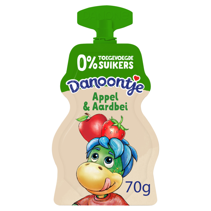 Danoontje Tussendoortje Appel Aardbei 70g