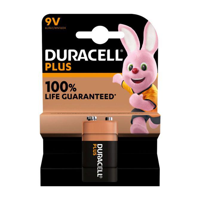 Duracel Alkaline Plus 9V batterij