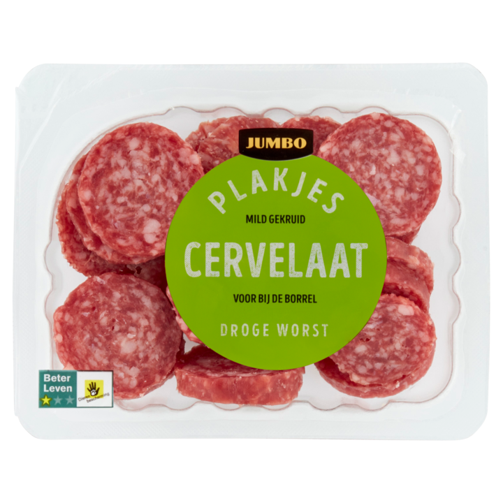 Jumbo Plakjes Cervelaat Droge Worst 100g