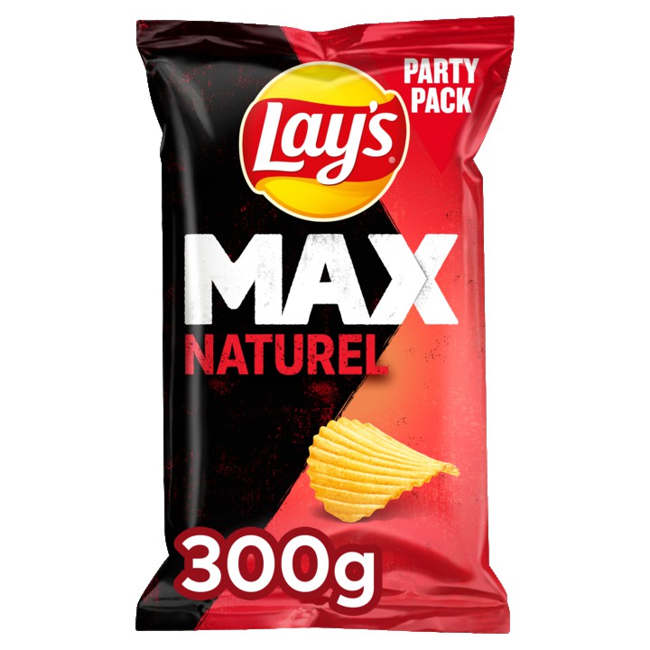 Lay&amp;#x27;s Max Ribbel Chips Naturel 300gr