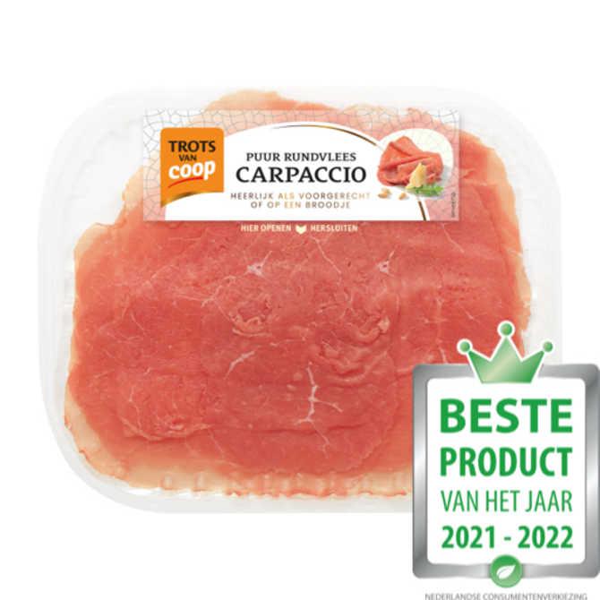 Trots van Coop Authentieke carpaccio