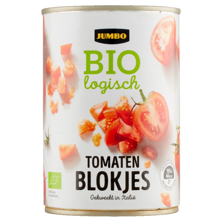 Jumbo Biologisch Tomatenblokjes 400g