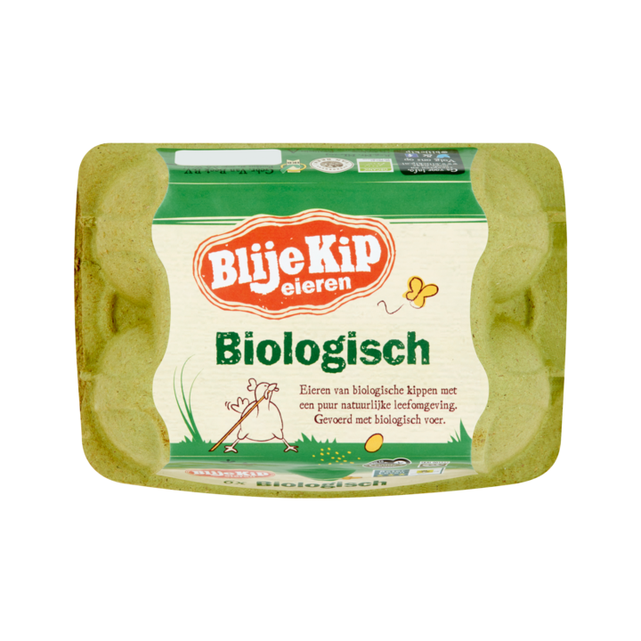 Blije Kip Eieren Biologisch 6 Stuks