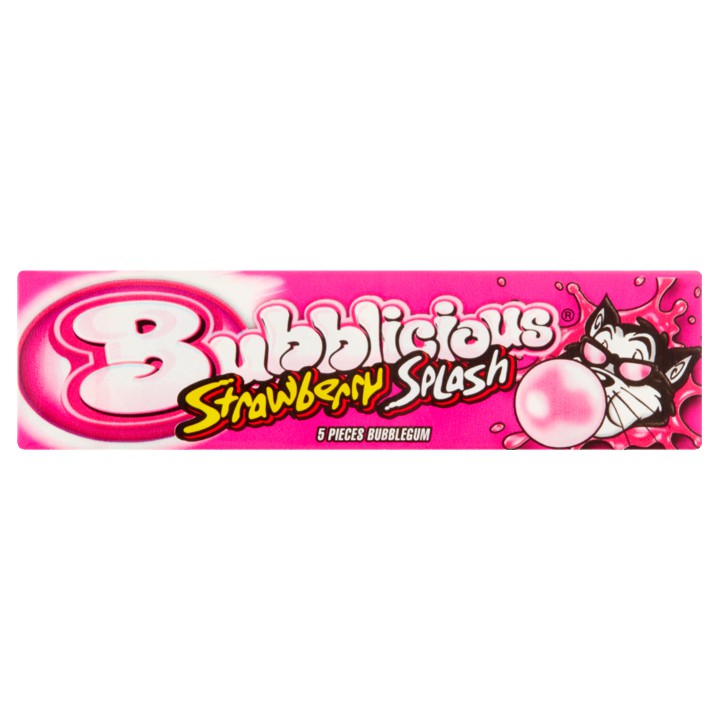 Bubblicious Kauwgom Strawberry Splash Single 38g