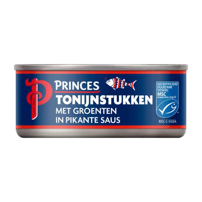 Princes Tonijnstukken met groenten in pikante saus