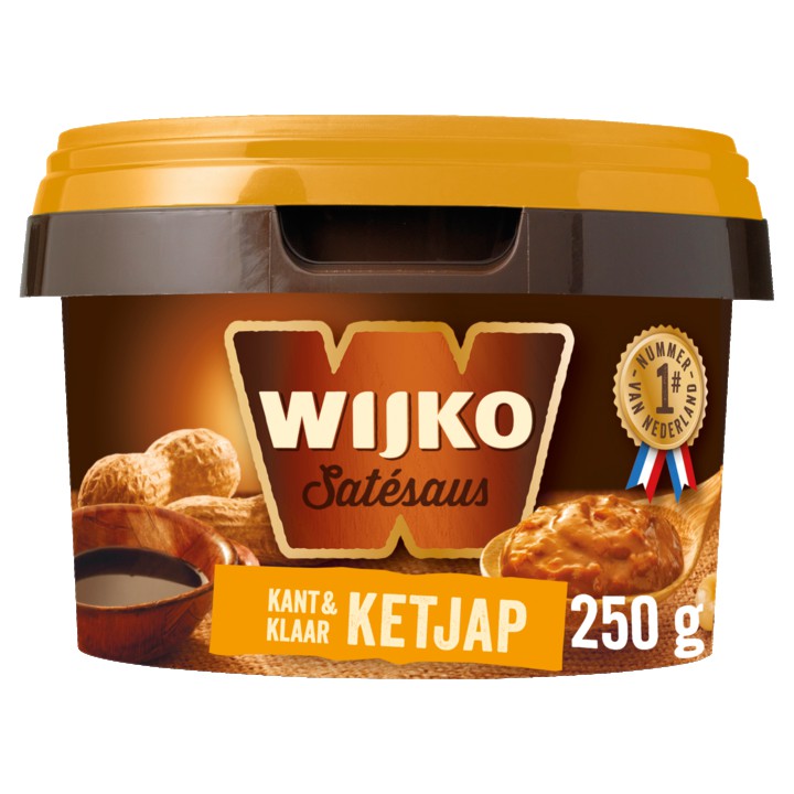 Wijko Sat&amp;eacute;saus ketjap kant en klaar 250g