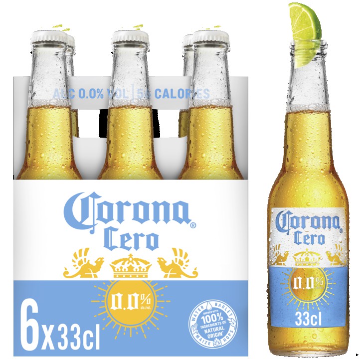 Corona Cero Alcoholvrij Bier Fles 6 x 33cl