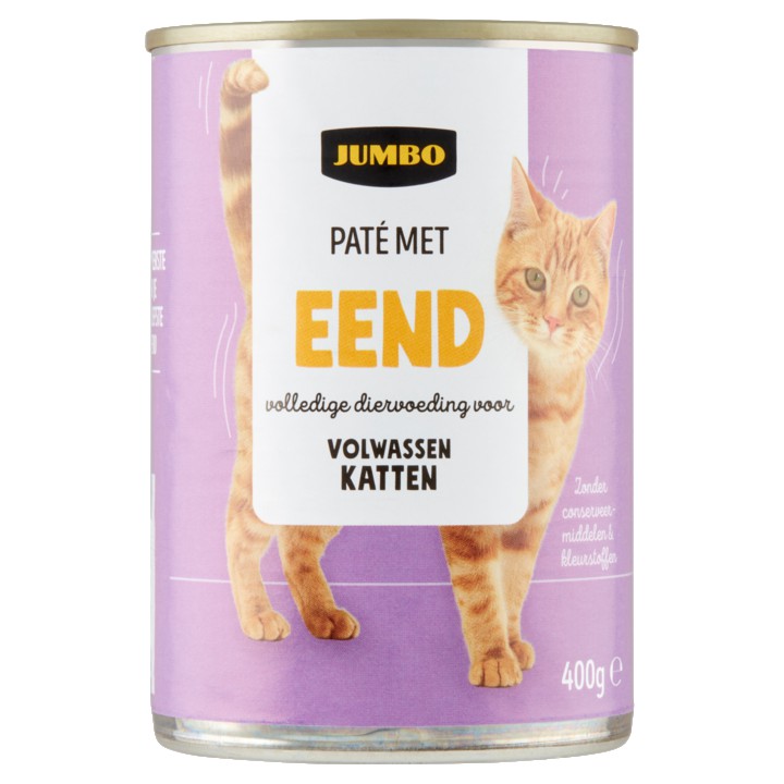 Jumbo Pat&amp;eacute; met Eend Volwassen Katten 400g