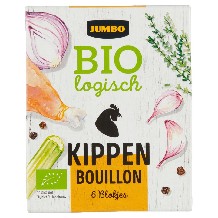 Jumbo Biologisch Kippen Bouillon 6 Stuks 60g