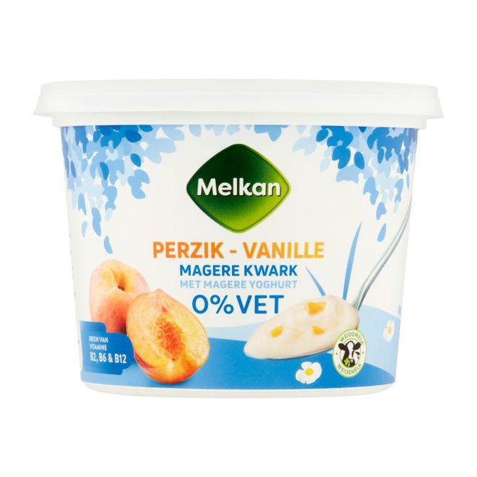 Melkan Magere kwark perzik vanille