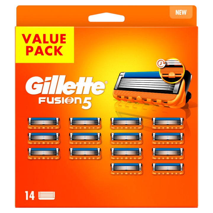 Gillette Fusion5 Navulmesjes X14 Voor Mannen