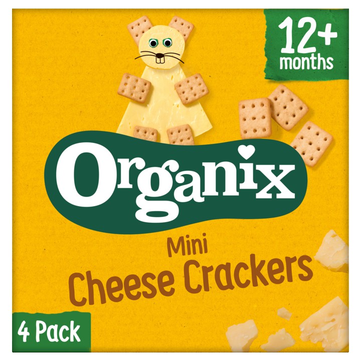 Organix Biologische Mini kaas crackers 12+