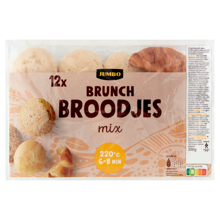 Jumbo Brunch Broodjes Mix 12 Stuks 300g