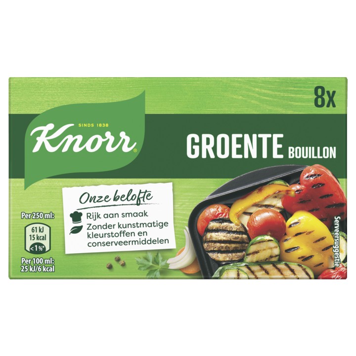 Knorr Bouillontabletten Groente 80g