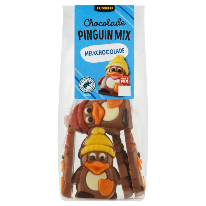 Jumbo Pinguin Mix Melkchocolade 120g