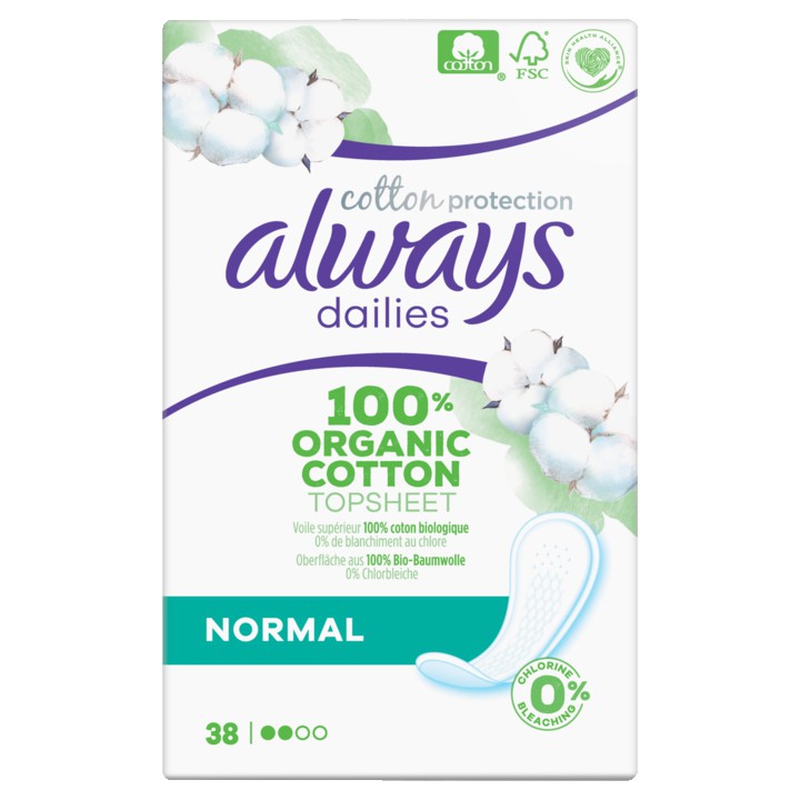 Always Dailies Cotton Protection Inlegkruisjes