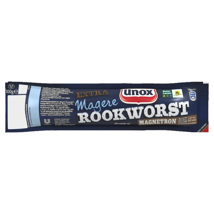 Unox Magnetron Rookworst Extra Magere 100g