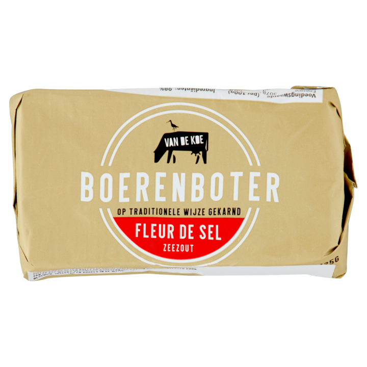 Van de Koe Boerenboter Fleur de Sel Zeezout 125g