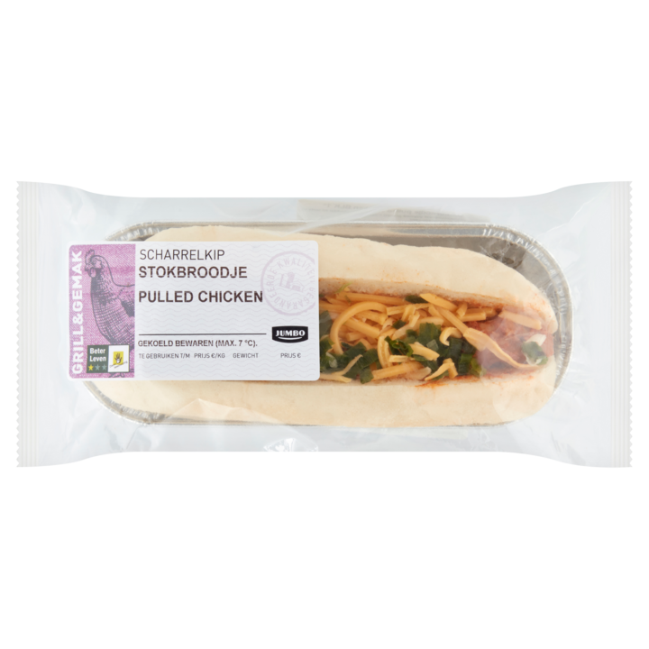 Jumbo Stokbroodje Pulled Chicken 168g