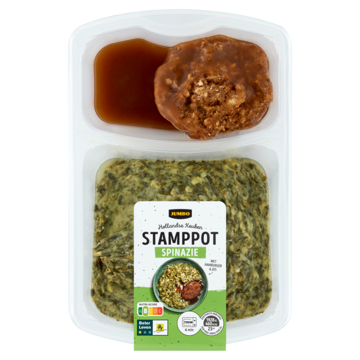 Jumbo Stamppot Spinazie met Hamburger 500g